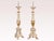 Italian A Pair of Italian 19th Century Painted and Gilded Candlesticks on Tripod Feet For Sale - Image 3 of 8