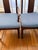 Brown Set of 8 Vintage Rosewood Dining Chairs With Blue Seats For Sale - Image 8 of 18