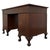 Wood Antique Edwardian Mahogany Pedestal Desk, 1910 For Sale - Image 7 of 12