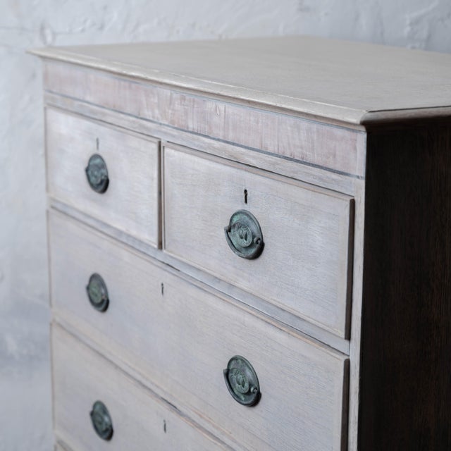 Georgian Oak Two-Part Chest of Drawers, c.1800 For Sale - Image 11 of 16