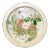 Chinese Distressed Off White Porcelain People Scenery Plate For Sale
