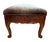 19th-Century French Carved Mahogany and Mohair Bench For Sale - Image 4 of 12