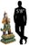 Large Old Chinese Sancai Glazed Pottery Ming Guardian Warrior Figure Statue For Sale - Image 9 of 9