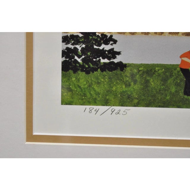 Late 20th Century Late 20th Century Jane Wooster Scott Signed and Numbered Serigraph Framed Art "Carefree Days" For Sale - Image 5 of 12