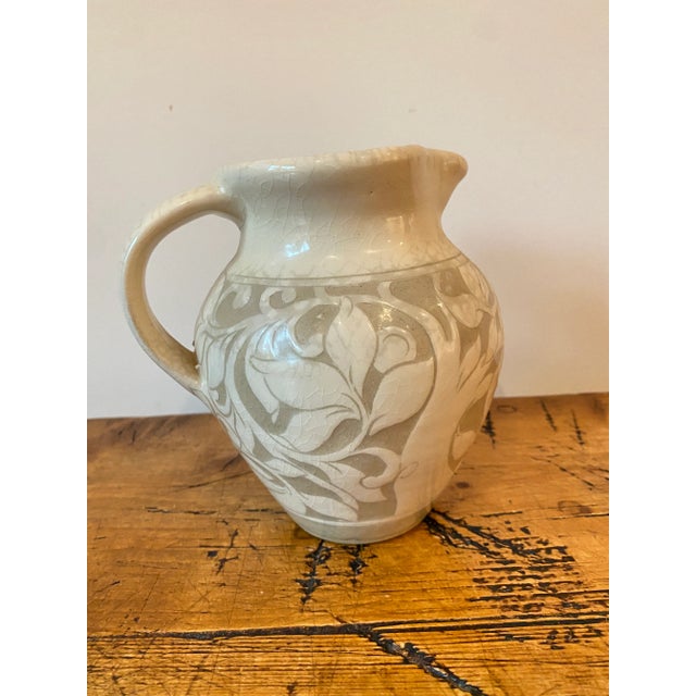 Traditional Miranda Thomas "Tree of Life" Small Pitcher/Vase For Sale - Image 3 of 9