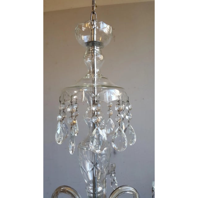 1970s Vintage Glass Ceiling Lamp For Sale - Image 5 of 6