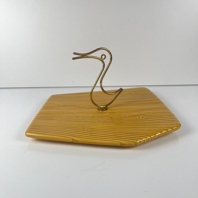 Vintage Cheese Board with Duck Handle from Vallauris, 1950s For Sale - Image 10 of 10