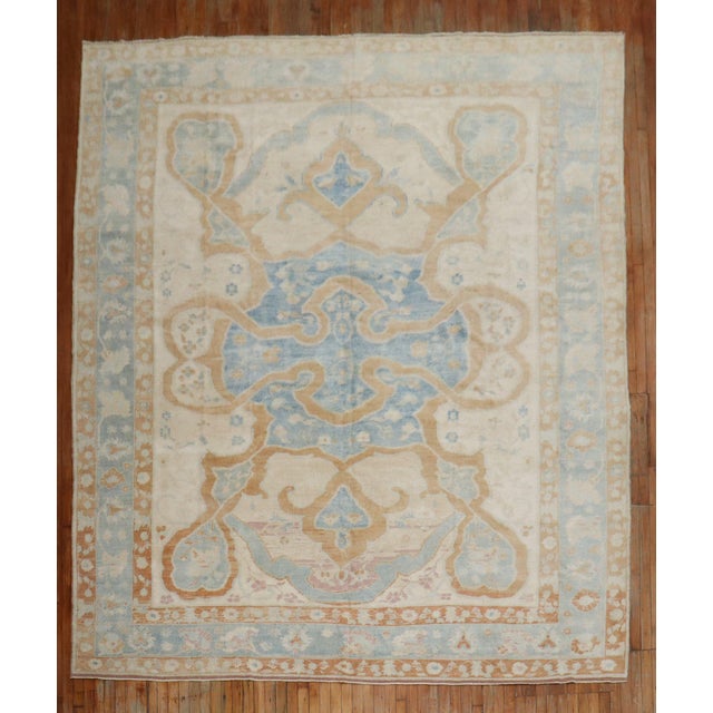 Vintage Zabihi Collection Turkish Room Size Rug For Sale - Image 10 of 12