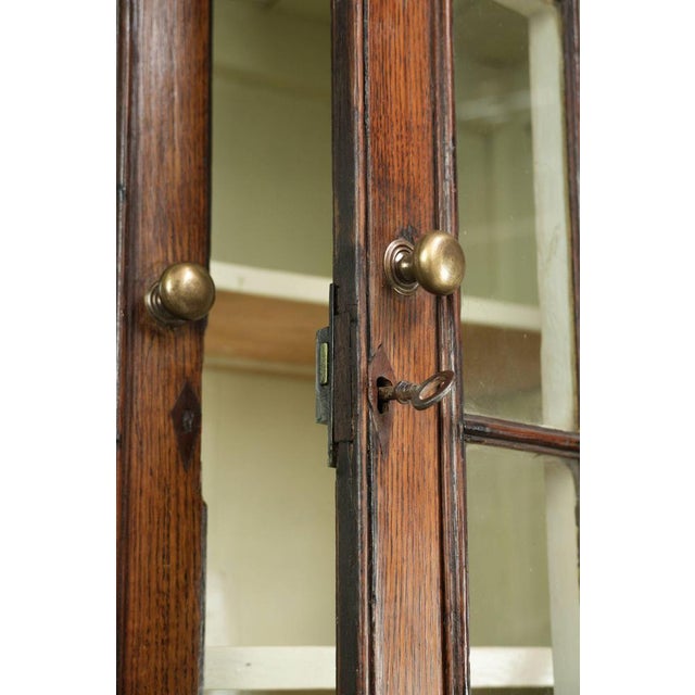 Brown Antique English Oak Cabinet, 1700s For Sale - Image 8 of 12