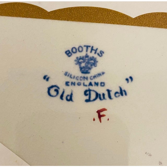 1906 Antique Booths “Old Dutch” Peacock Motif England Bowl For Sale - Image 9 of 10