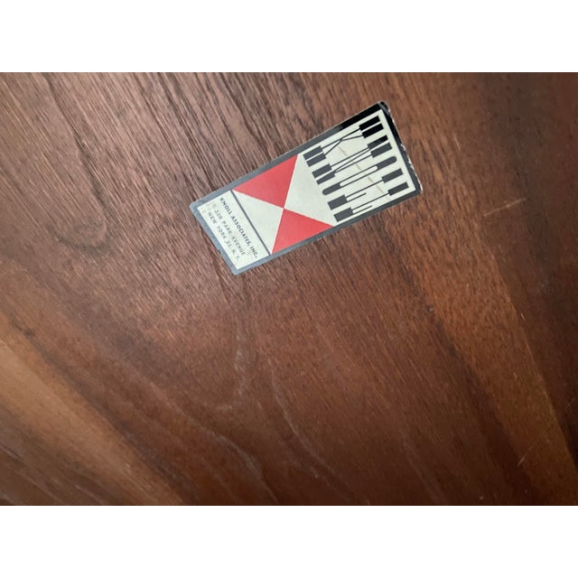 Wood Vintage Mid Century Florence Knoll Double Pedestal Executive Desk Chrome Wood For Sale - Image 7 of 12