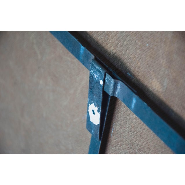 Traditional 19th Century Oil on Panel with Iron Frame For Sale - Image 3 of 9