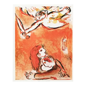 1987 After Marc Chagall "The Virgin of Israel", Second Edition Full-Color Print