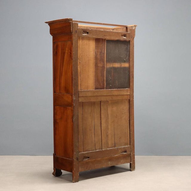 French Charles X Wardrobe in Walnut For Sale - Image 11 of 12