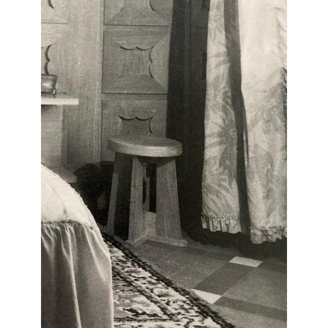 Le Même Stool in Oak by Henry Jacques, France, 1940s For Sale - Image 6 of 10