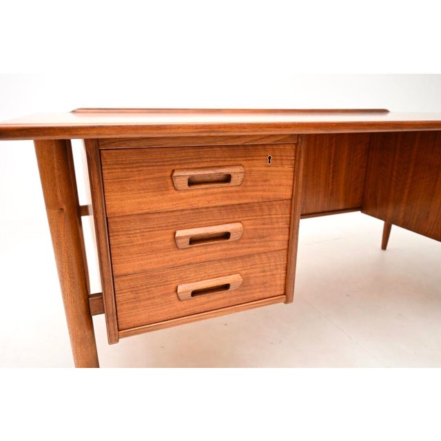 Vintage Swedish Walnut Desk by Goran Strand for Lelangs Mobelfabrik, 1960s For Sale - Image 13 of 15