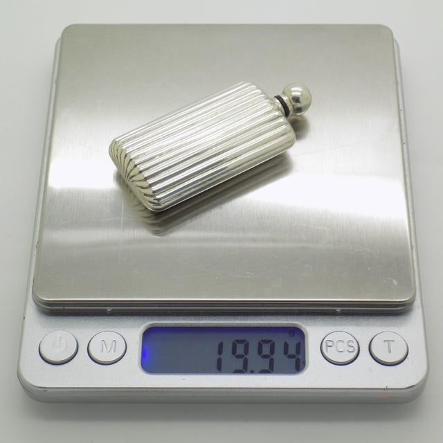 Vintage Italian Genuine Silver 800 Perfume Bottle, Florence, 1980s For Sale - Image 10 of 13