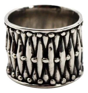 Silver Bronze Napkin Ring by Richard Lauret