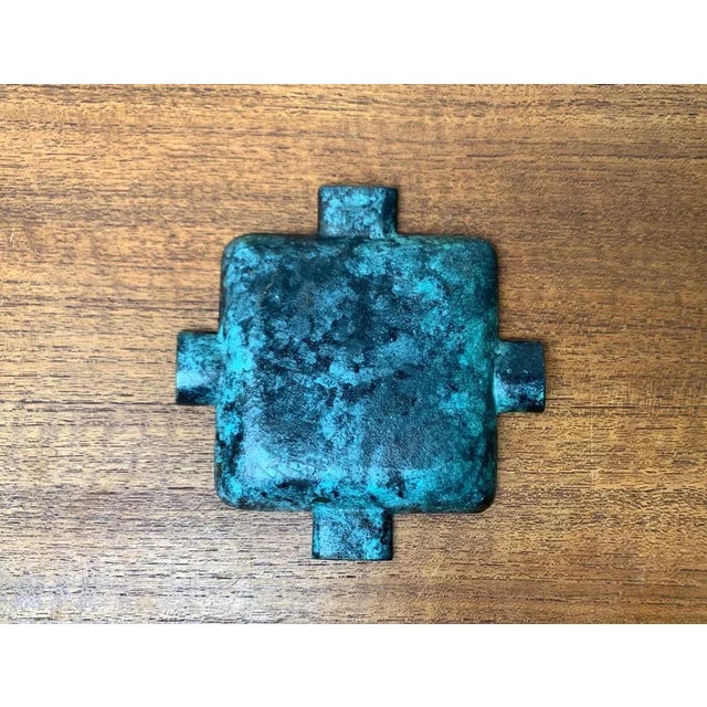 Gold Mid-Century Brass Ashtray, 1950s For Sale - Image 8 of 10