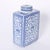 Pair of Blue and White Porcelain Tea Caddies For Sale - Image 4 of 8