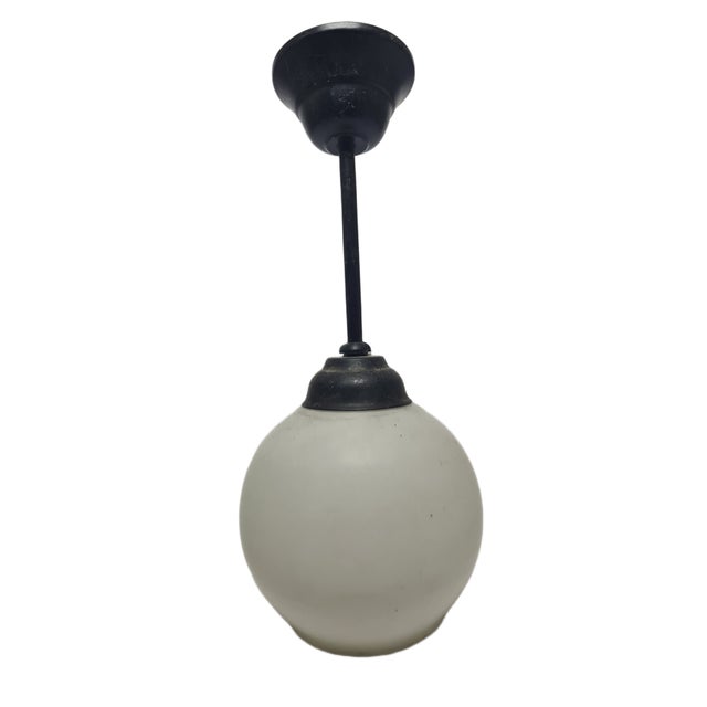 Silver Vintage Communist Pendant Lamp, Poland, 1970s For Sale - Image 8 of 8