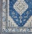Traditional Royal Blue, White and Taupe Vintage Hand Knotted Turkish Rug With Geometric Medallion For Sale - Image 3 of 13