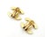 Chanel Chanel Vintage Gold Plated CC Black Crystal Clip on Earrings, A Pair For Sale - Image 4 of 4