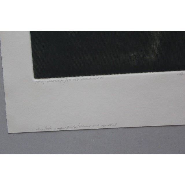 Paper Rafal Strent, An Old Mongolian, Etching on Paper, 1986 For Sale - Image 7 of 10