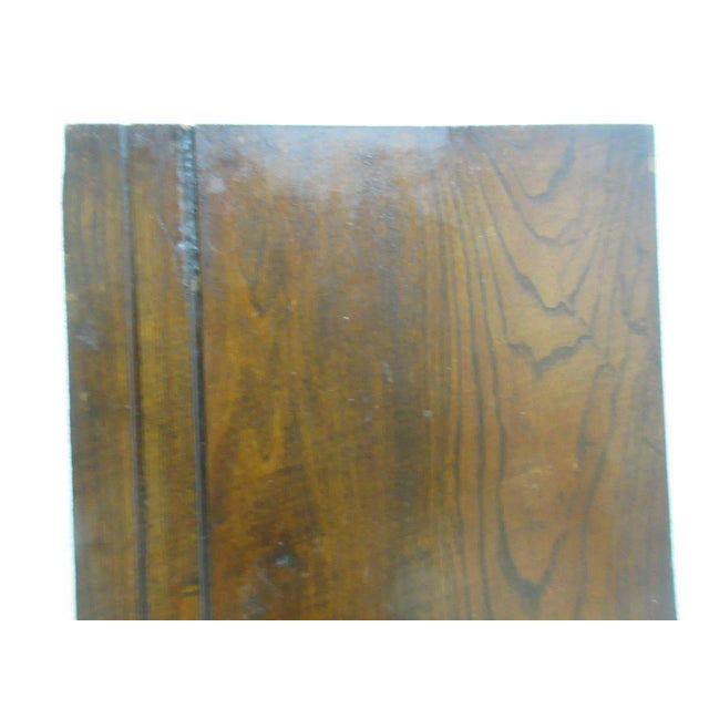 Brown Antique Tiger Oak Curio Crystal Cabinet Display Shelves - Set of 4 For Sale - Image 8 of 10