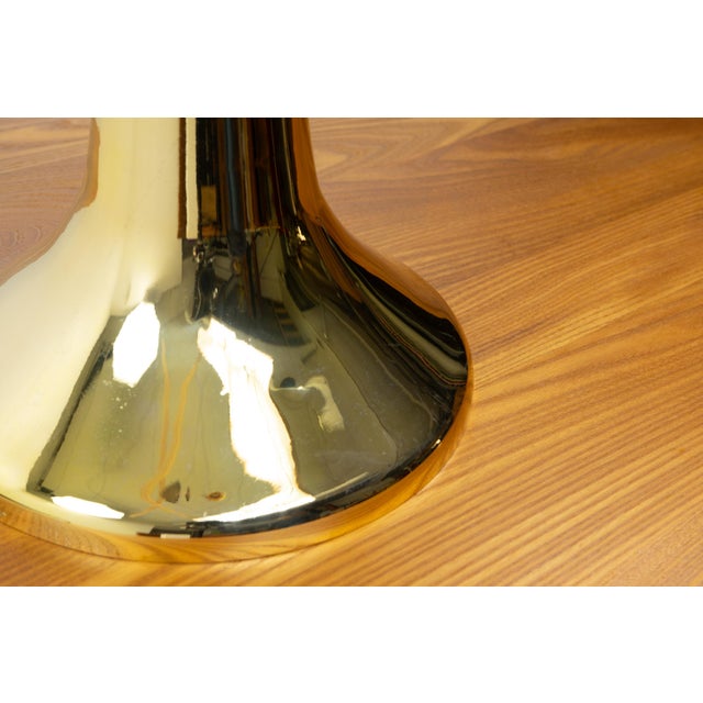 Brown Rising Sun Series Table Lamp by Gabriella Crespi, Italy, 1970s For Sale - Image 8 of 17