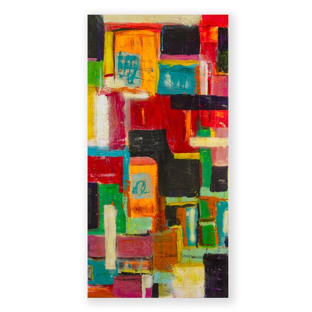 Anna Snijder, Colour Me Happy II, Acrylic on Canvas, in Very Good conditions. Designed from 2000 This piece has an...