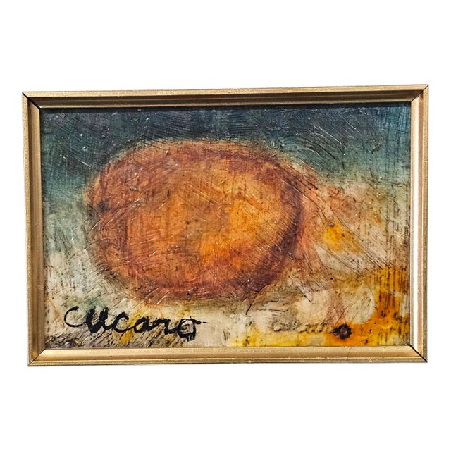 An original oil-on-board painting by Pasquale “Pasqual” Cucaro (1907–2004), a noted California modernist recognized for...