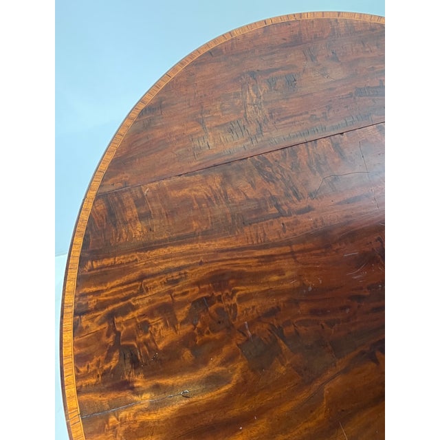 Wood Early 19th Century Period Georgian Mahogany Pembroke Table With Banded Edge For Sale - Image 7 of 18