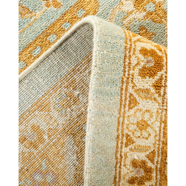 Eclectic, One-of-a-Kind Hand-Knotted Area Rug - Light Blue, 9' 1" x 12' 2" For Sale In New York - Image 6 of 8