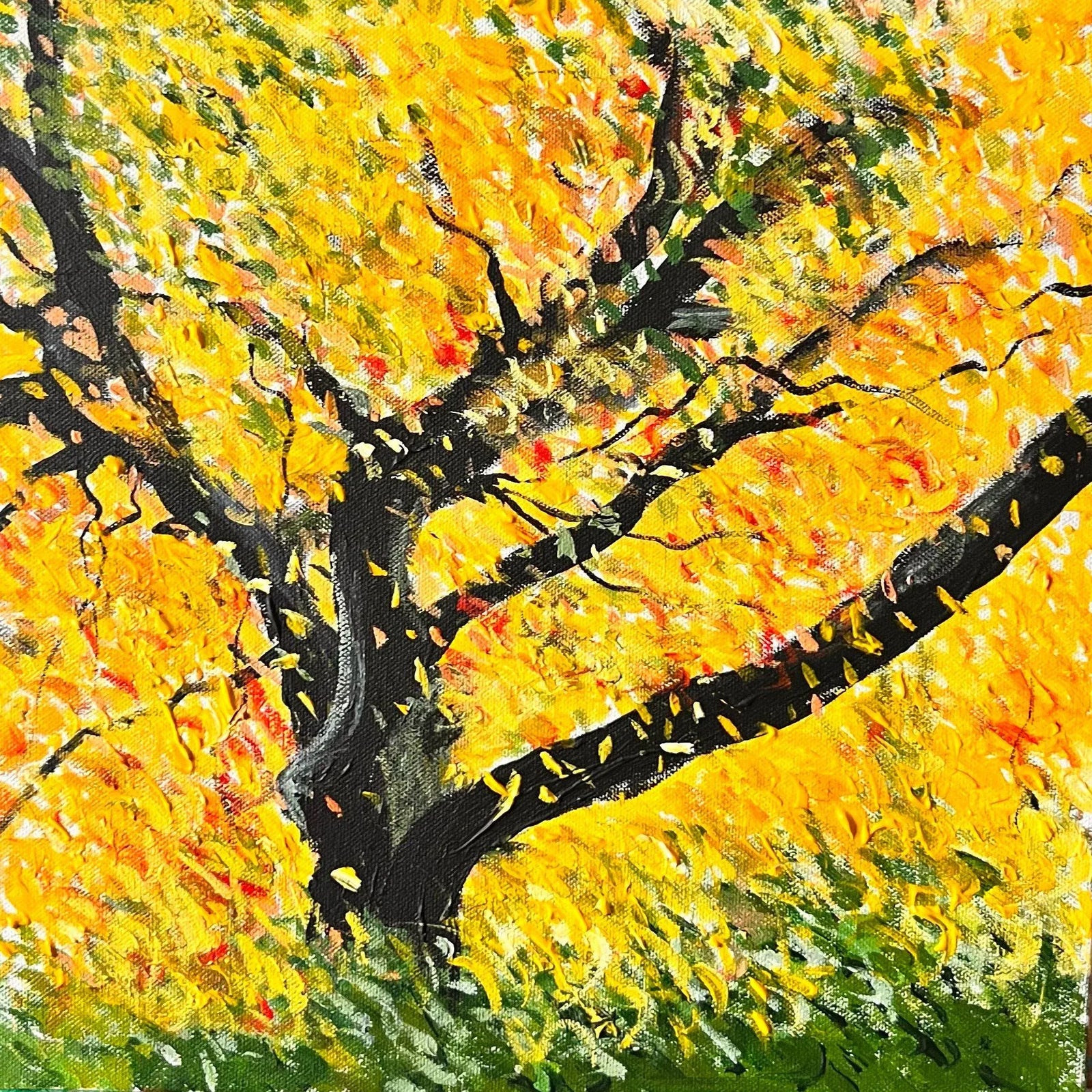 "Floating Autumn 3" Original Expressionist Landscape Painting by Shabs ...