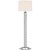 Traditional AERIN by Visual Comfort Signature Shae 65" Sculpted Floor Lamp in Aged Iron with Linen Shade For Sale - Image 3 of 3