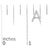 Contemporary 10K White Gold 1/10 Cttw Diamond Initial “A” Stud Earring For Sale - Image 3 of 3