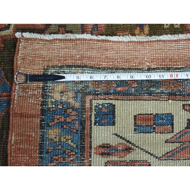 1900 - 1909 1900 Antique Original Persian Bakshaish Handmade Rug For Sale - Image 5 of 13