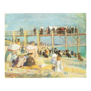 1970 After Raoul Dufy "The Beach of Sainte-Adresse", Full-Color Parisian Print For Sale