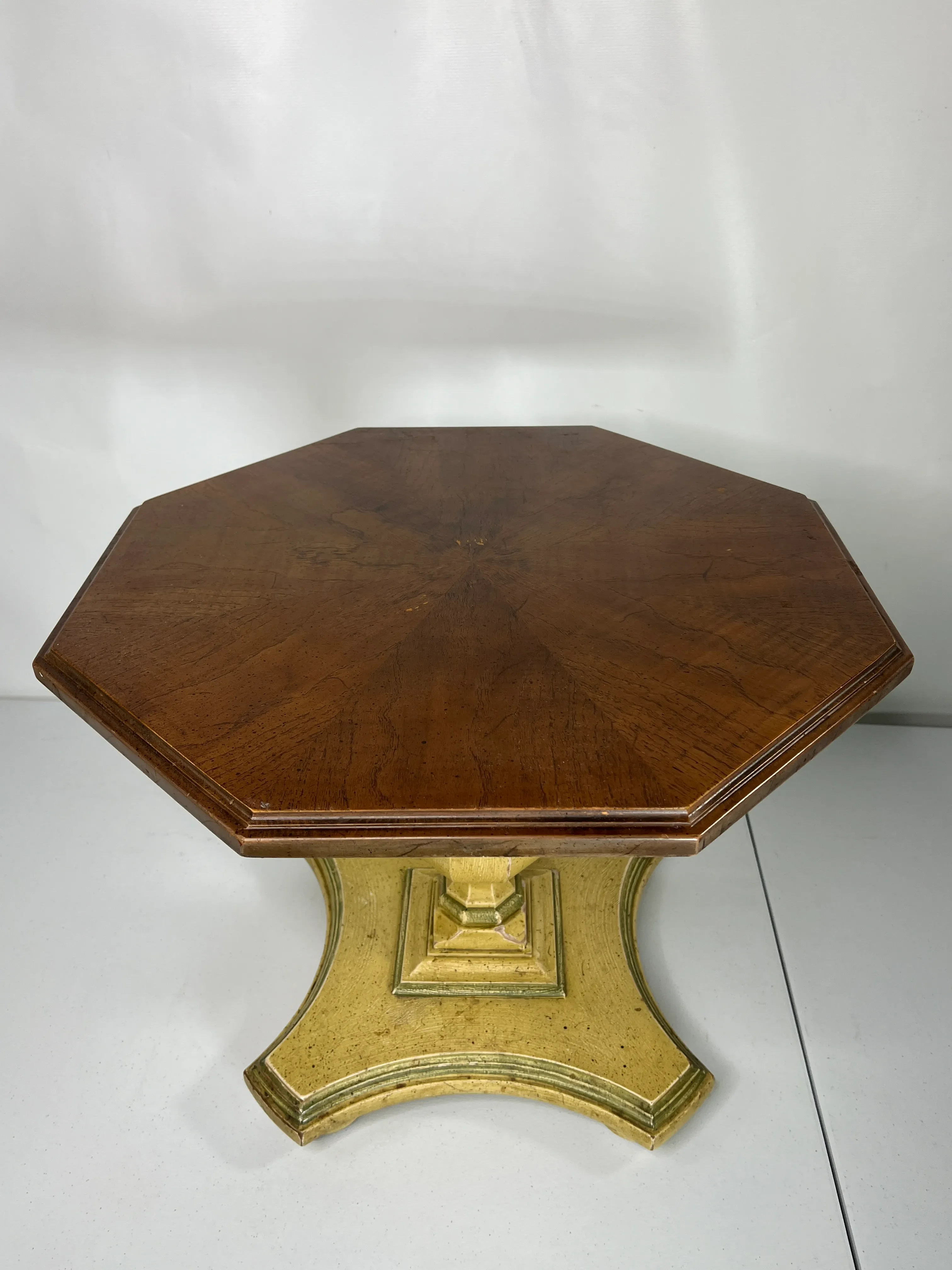 Vintage Henredon Octagon Side Table | Chairish