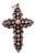 Gold Cross Pendant with Paw Print and Diamonds For Sale