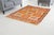 Orange Handwoven Orange & Pink Geometric Area Rug For Sale - Image 8 of 9