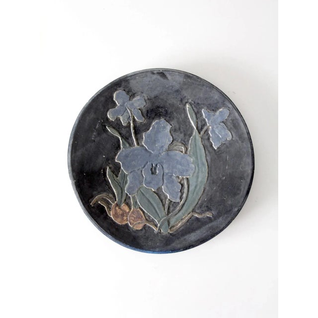Vintage Studio Pottery Decorative Plate For Sale - Image 10 of 11