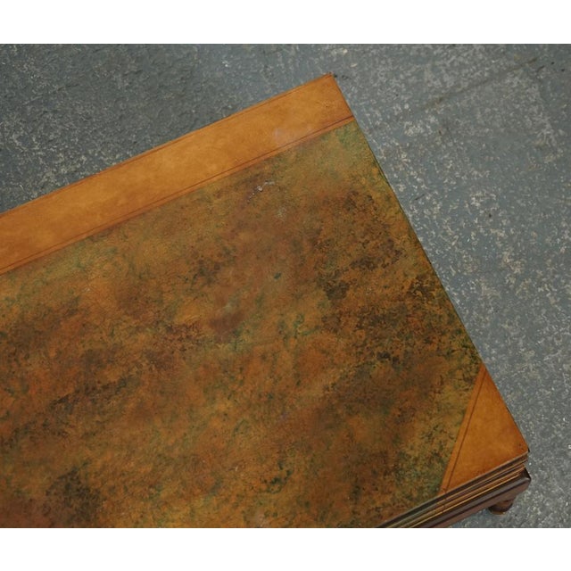 Vintage Leather Faux Stack of Books Coffee Table with Internal Storage For Sale - Image 17 of 18