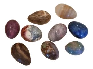 Stone Egg Collection Set of 9