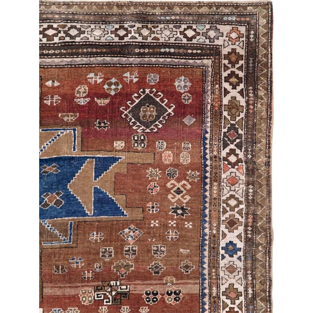 Tribal Galerie Shabab Collection Mid-20th Century Caucasian Kazak Tribal Rug For Sale - Image 3 of 10