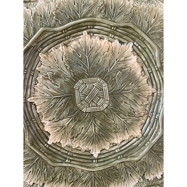 Fitz and Floyd Vintage Fitz and Floyd Vista Bella 14” Square Leaf Serving Platter For Sale - Image 4 of 5