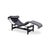 Cassina Black Leather LC4 Chaise Longue Le Corbusier for Cassina For Sale - Image 4 of 13