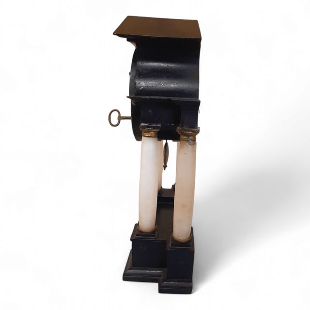 Antique Empire Style Temple Clock, 1820 For Sale - Image 4 of 18