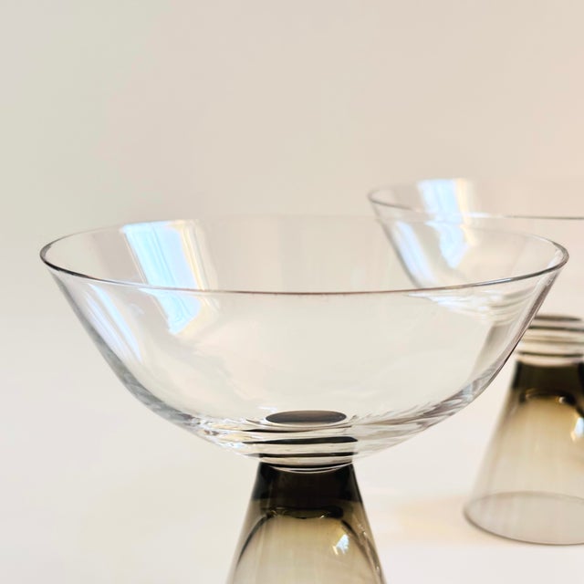 Mid Century Rosenthal Fortuna Champagne Coupes by Elsa Fischer-Treyden - Set of 4 For Sale In San Francisco - Image 6 of 10